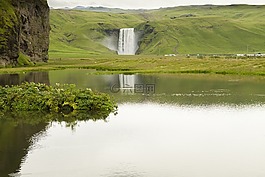 冰岛,瀑布,景观