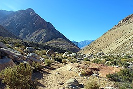 山,智利,谷