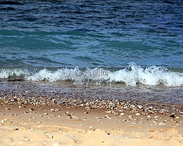 海滩,洛基,波