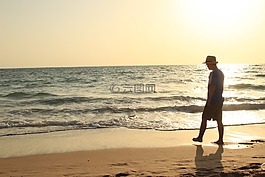 海灘,太陽,夏季