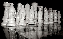 國(guó)際象棋游戲,象棋,黑白色