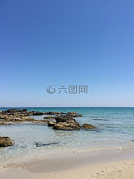 砂,水域,海灘