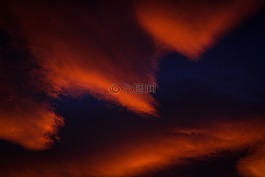 日落,云,天空