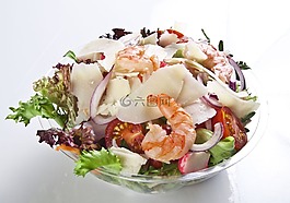 沙拉,碗,餐