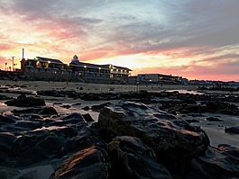 緬因州,井,海