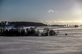 冬天,雪,夕陽(yáng)