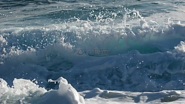 波,砸,泡沫