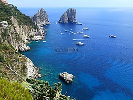卡布里,海洋,陡崖