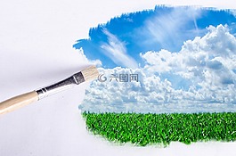 畫筆,戶外,陽光