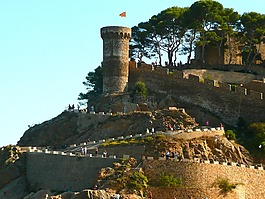 西班牙,城堡,tossa de mar