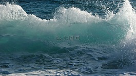 波,砸,泡沫