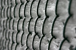 籬笆,雪,冬天