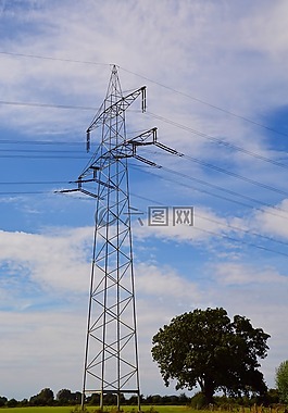 高壓,電源線,電力