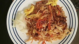 noddles,雞蛋,咸肉
