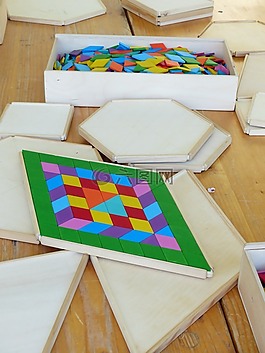 木制玩具,構建基塊,legematerial
