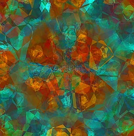 多邊形,綠色,布朗