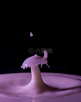 影響,滴,牛奶