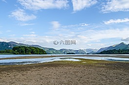 景觀,春,夏天