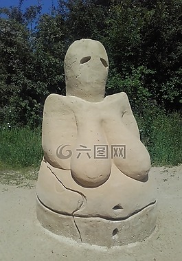 金星,雕像,沙雕
