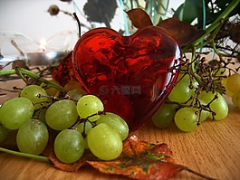 葡萄,心臟,愛情