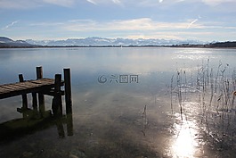 湖,冰,水域