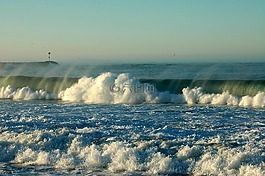 海灘,海洋,波
