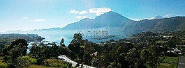 景觀,裝載,湖