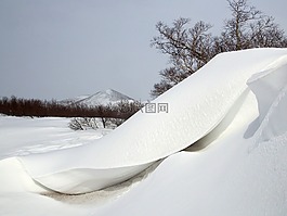 冬季,雪,雪堆