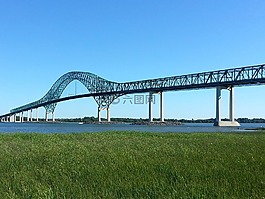 橋,景觀,溪