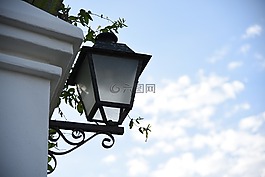 燈籠,天空,云