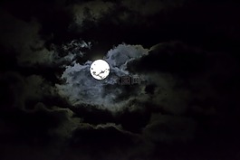 月球,天空,夜