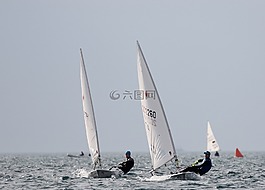 帆船,激光,海