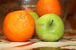 水果,蘋果,橙