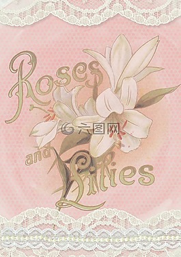 玫瑰,百合花,粉紅色