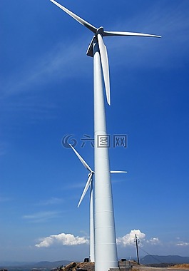 風(fēng)力渦輪機(jī),天空,云