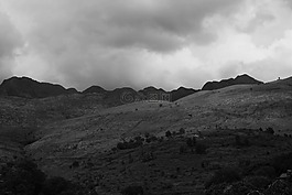 山區(qū),黑白,安靜