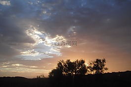 法國,日落,天空
