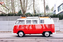紅色,貨車,大眾汽車公司