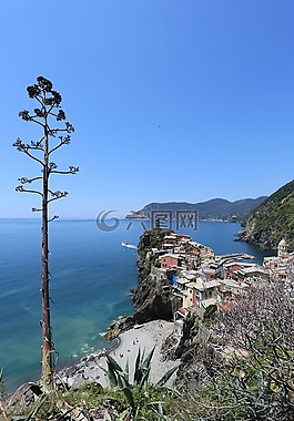 托斯卡納,村,巖