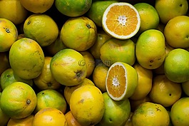 水果,柑橘,綠色