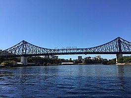 story bridge,brisbane river,brisbane