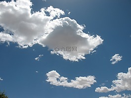 云,天堂,晚間