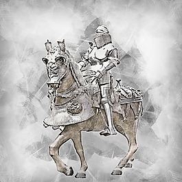 裝甲部隊,騎士,馬