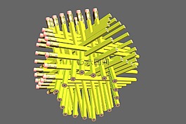 鉛筆,雕塑,vrml