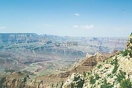 山,沙漠,峽谷
