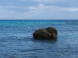 海,巖,水