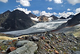 冰川,阿爾卑斯山,奧地利