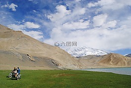 湖,戶外,新疆