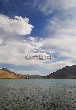 藍色的天空,湖,自然