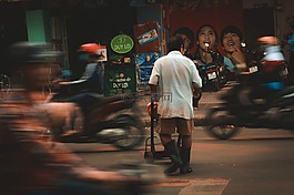 男子,越南,城市